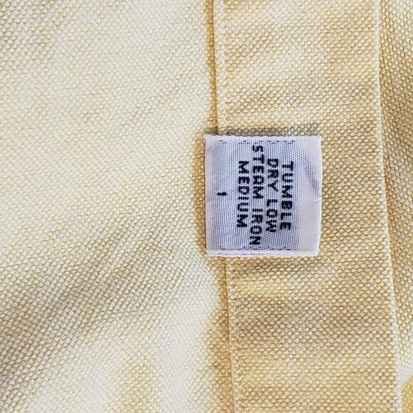 Polo Ralph Lauren Shirt Oxford Solid Yellow Button Down LS Mens Large Oversized - Picture 7 of 8